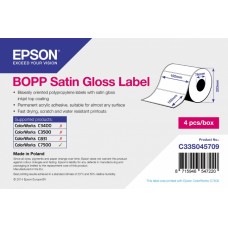 BOPP Satin Gloss Label (самоклеящийся рулон, с вырубкой): 102mm x 152mm, 960 этикеток